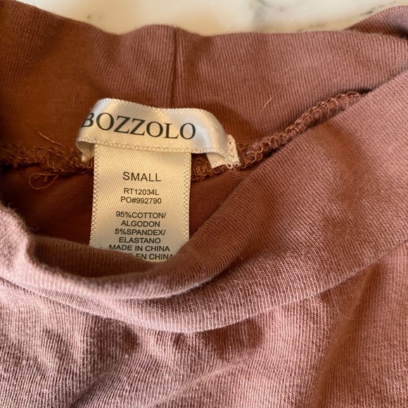 Brown Long Sleeve Crop Top - Picture 3 of 4